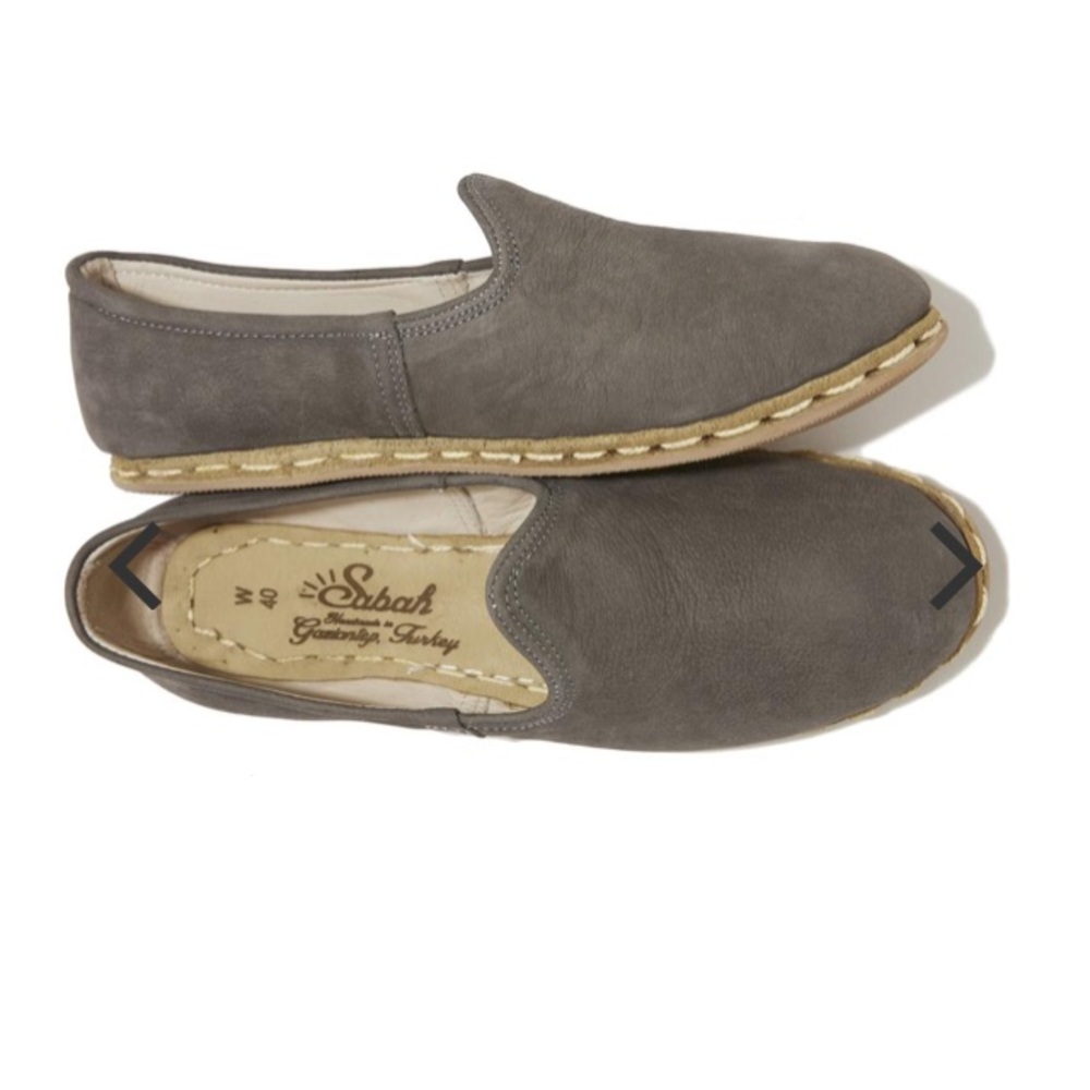 Sabah Leather Shoes in Ashmore Grey